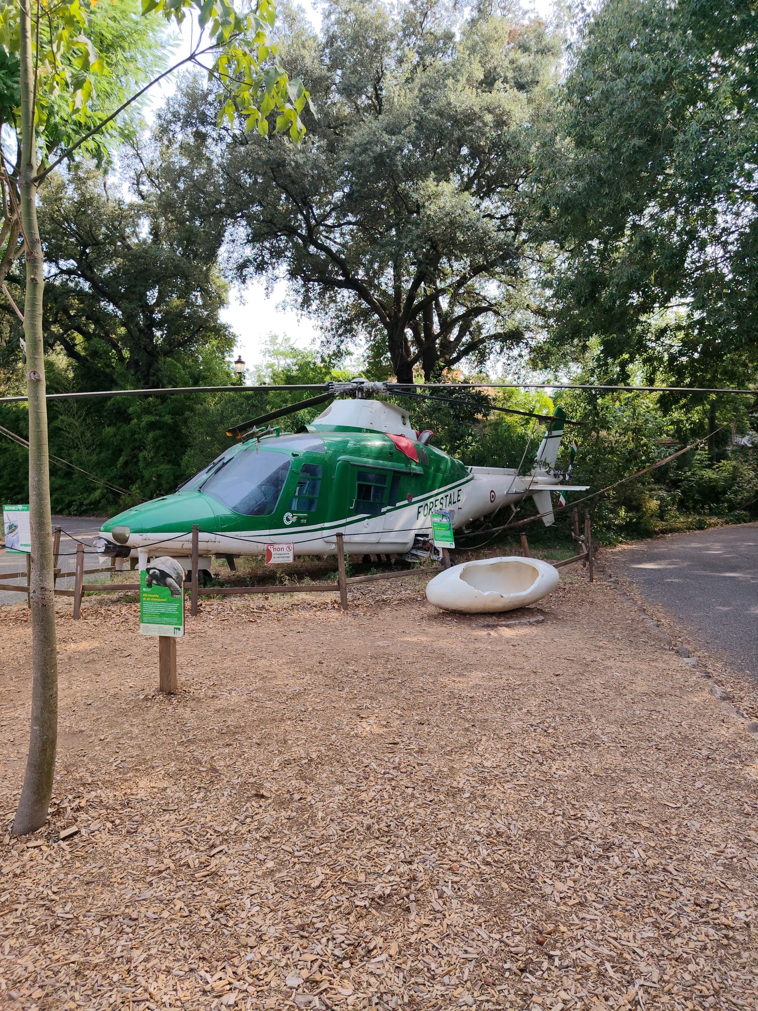 Helicopter educational area